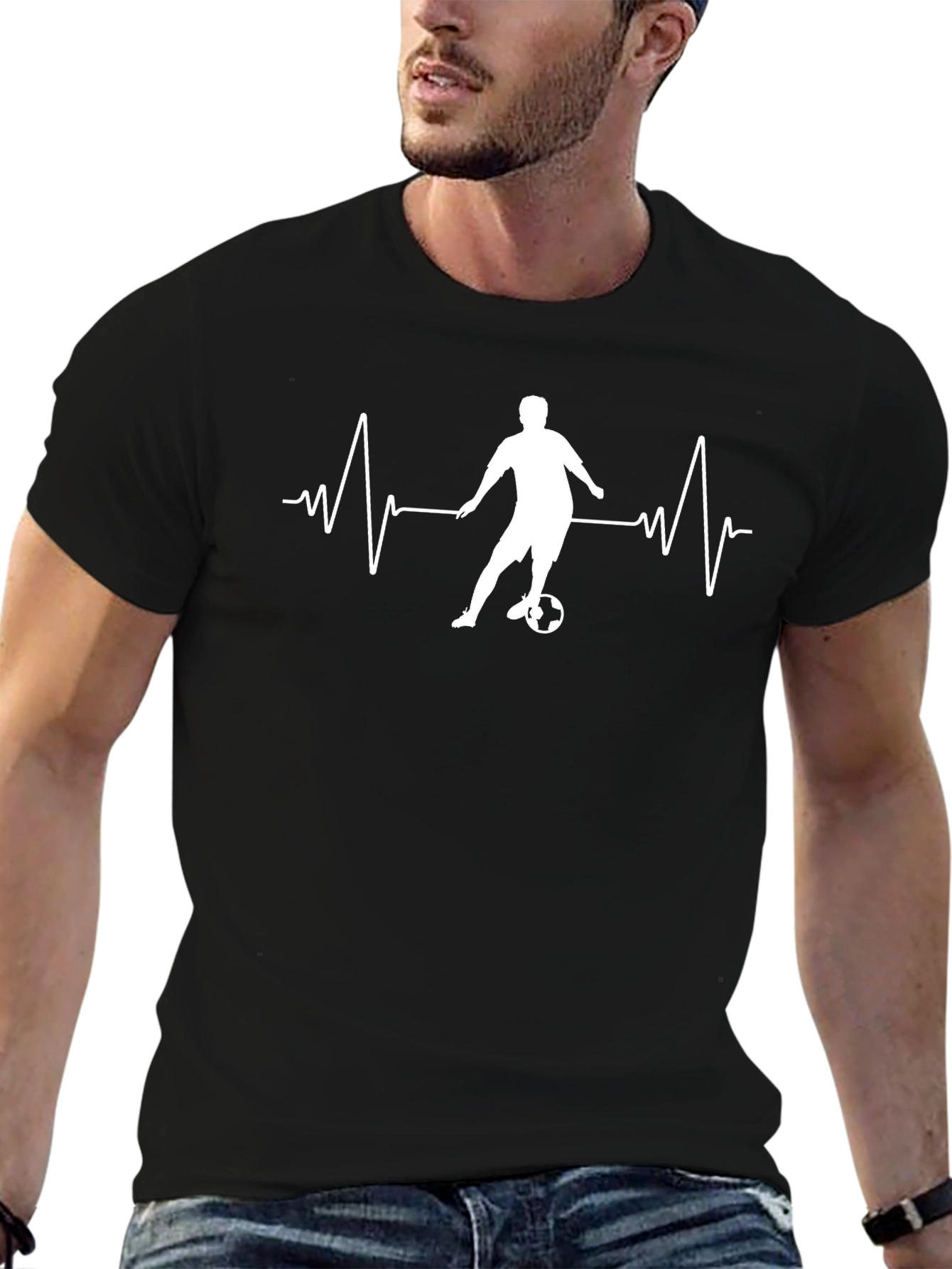 Soccer Heartbeat Graphic Tee