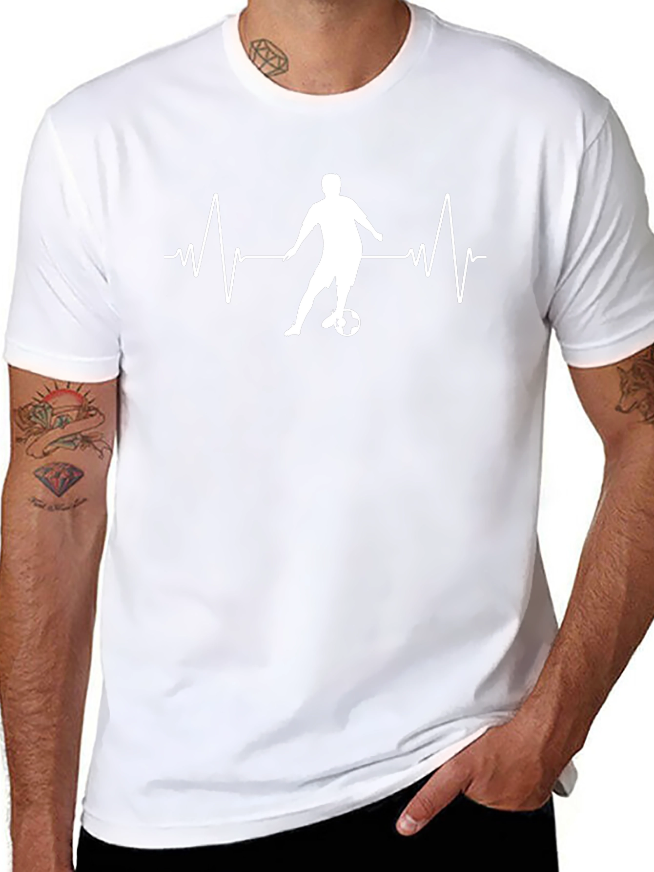Soccer Heartbeat Graphic Tee