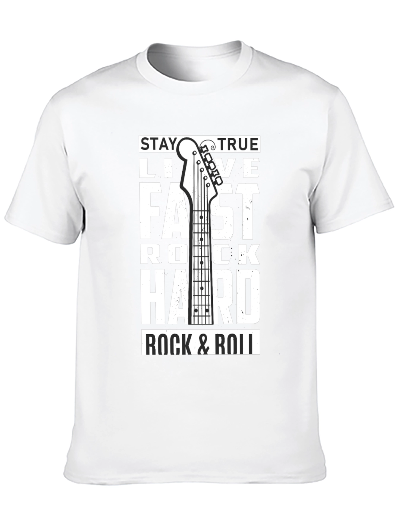 Stay True Rock & Roll Graphic Tee - Black
