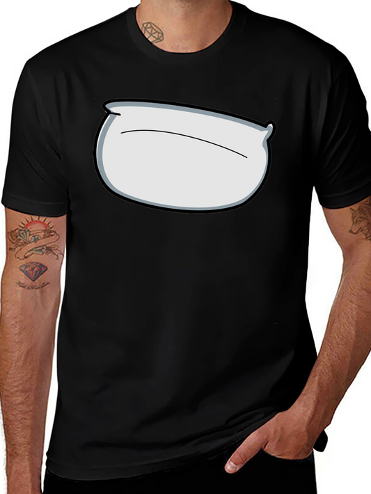 Pillow Head Graphic Tee - Black Cotton Comfort