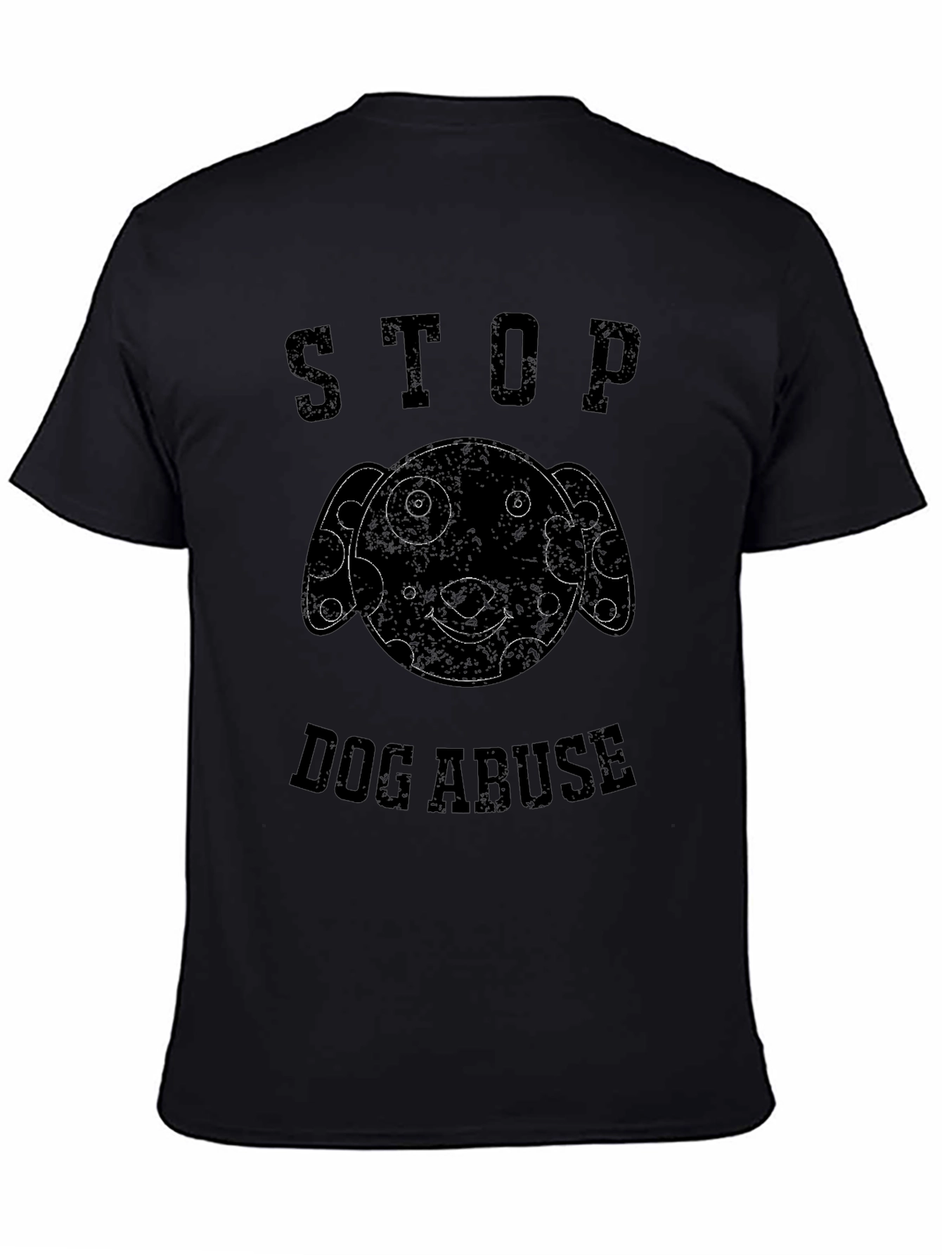 Stop Dog Abuse Graphic Print Tee