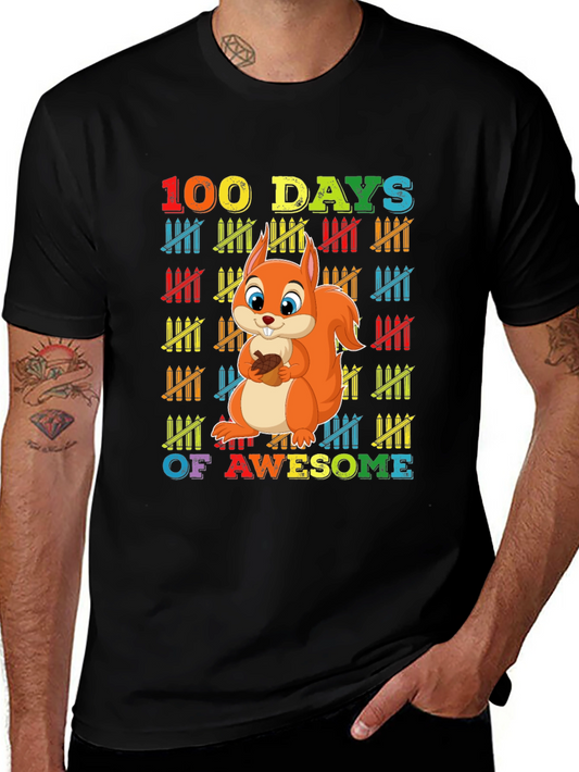 100 Days of Awesome Squirrel T-Shirt