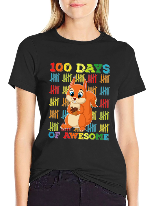 100 Days of Awesome Squirrel T-Shirt