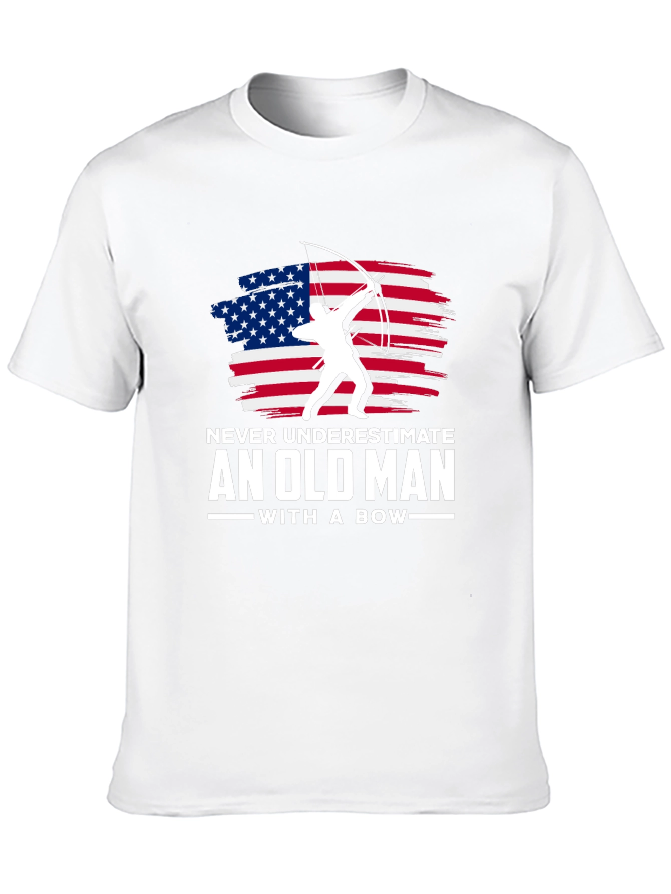Old Man with a Bow Graphic T-Shirt