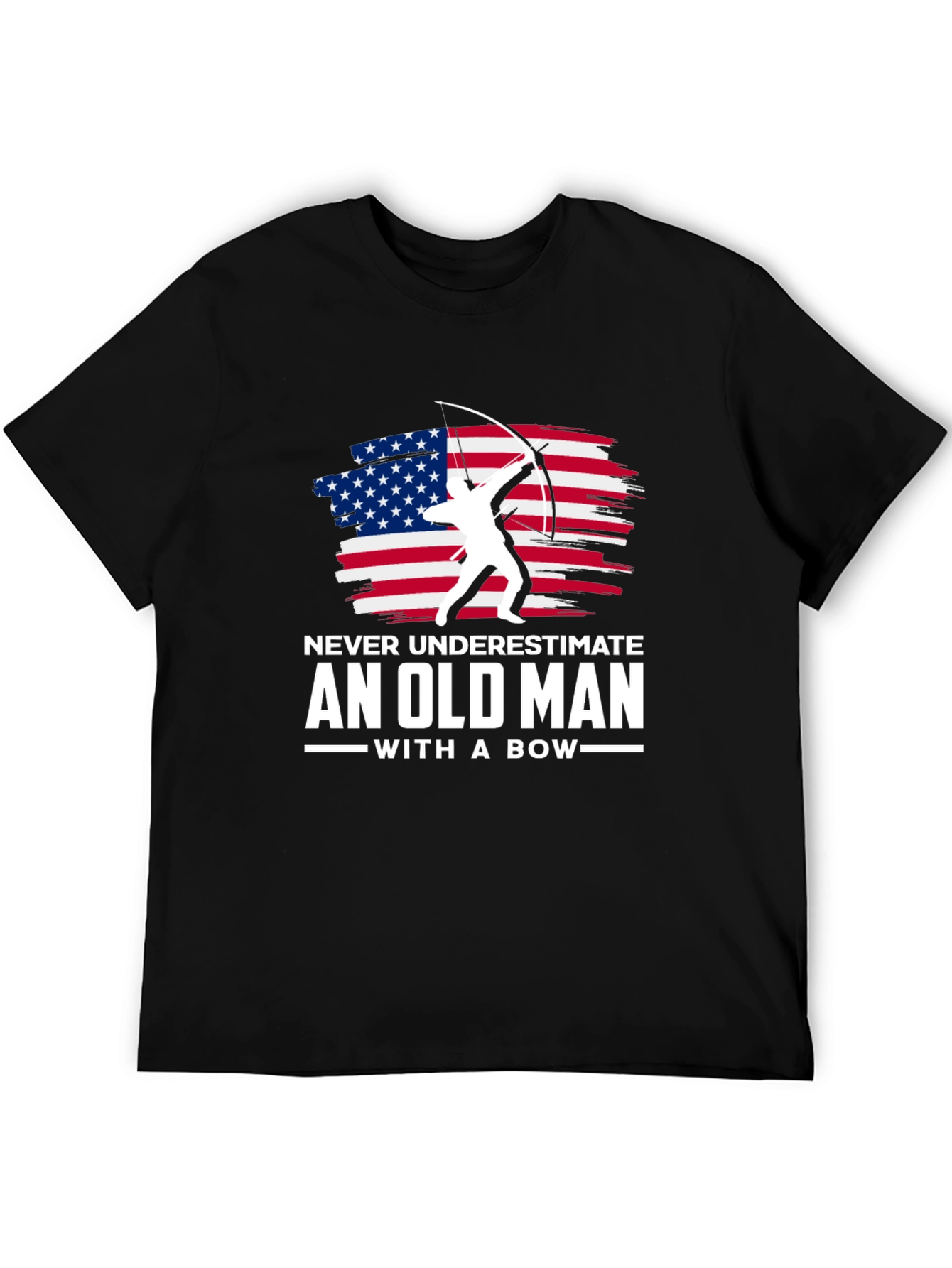 Old Man with a Bow Graphic T-Shirt