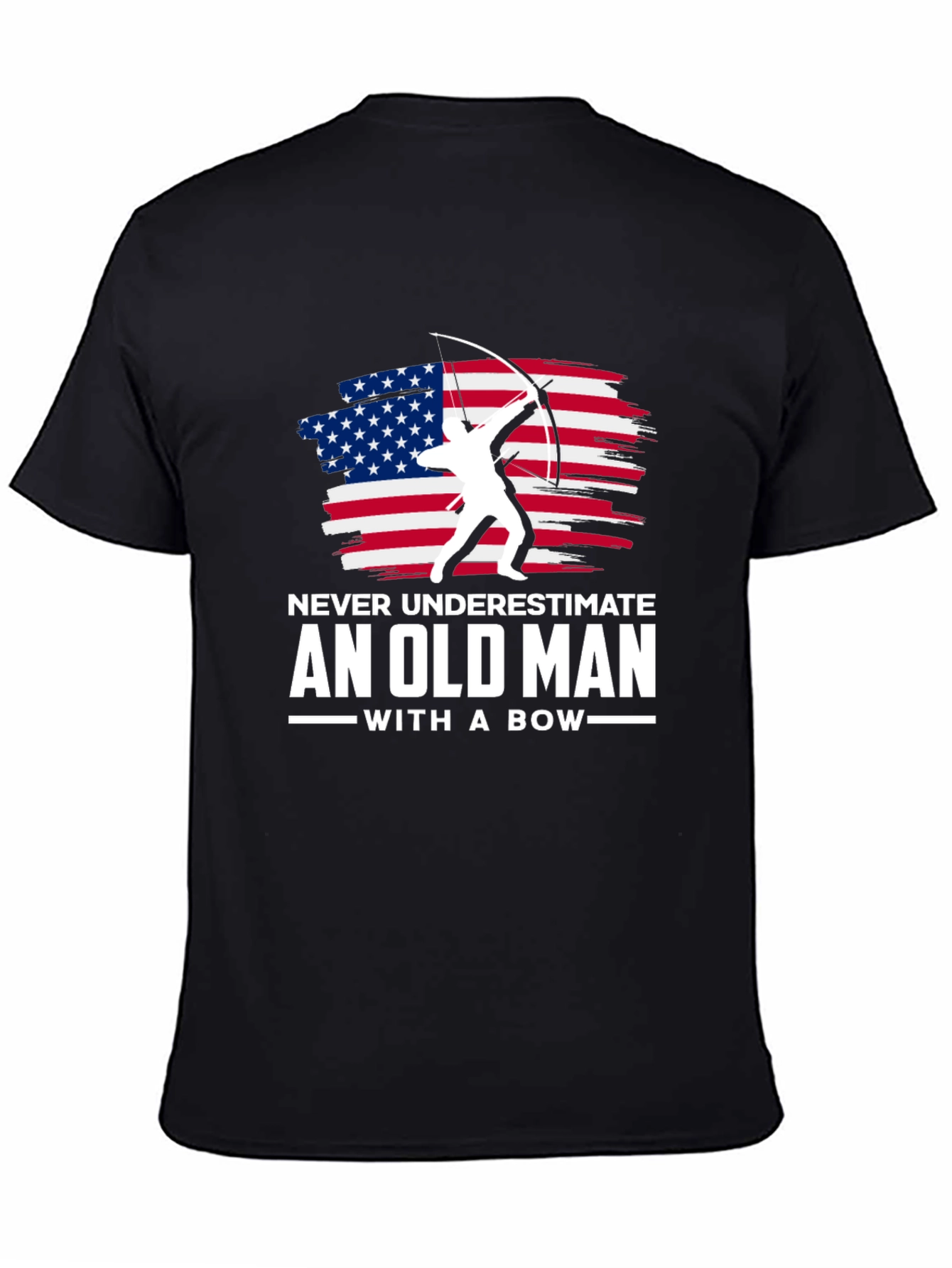 Old Man with a Bow Graphic T-Shirt