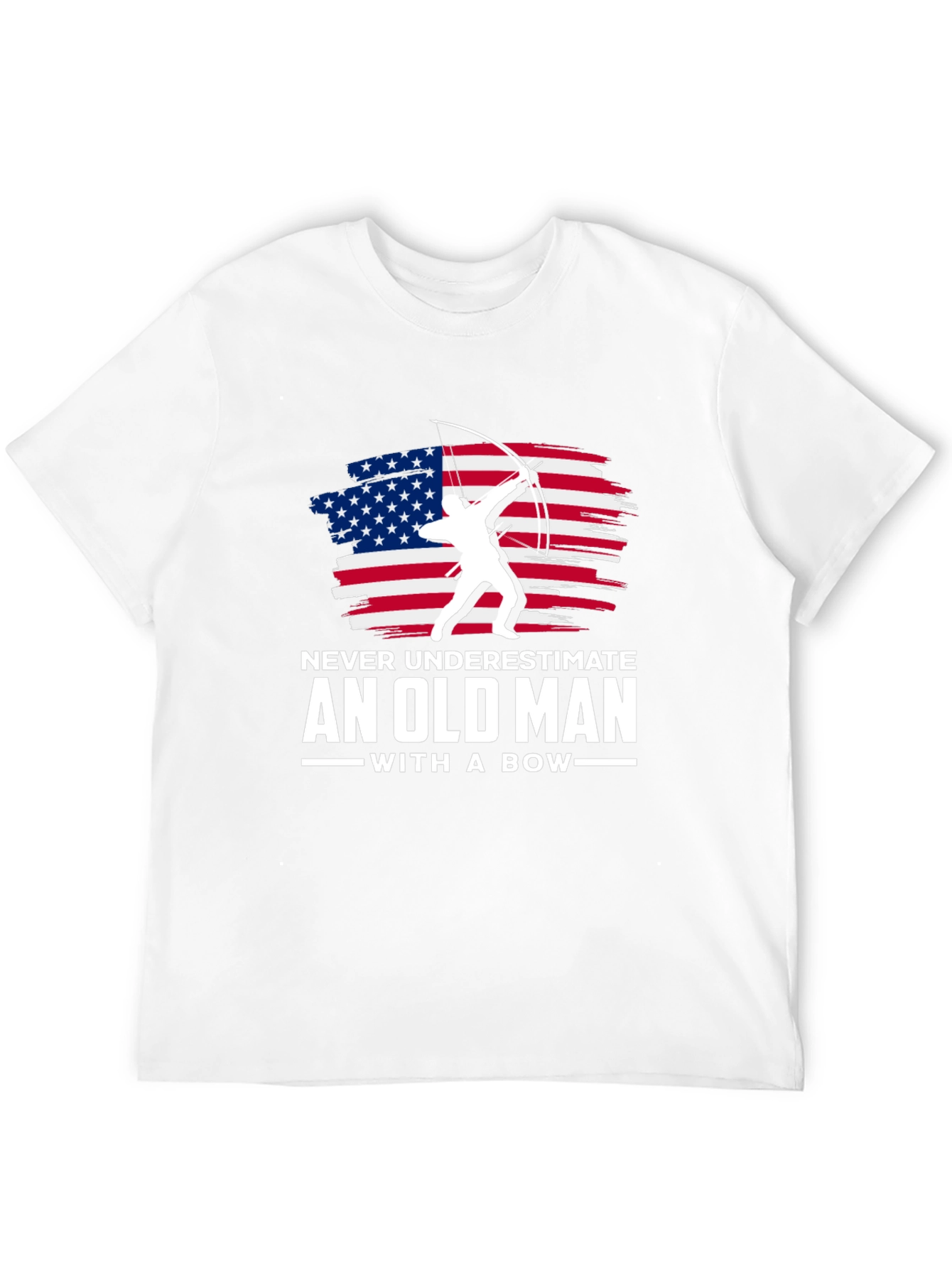 Old Man with a Bow Graphic T-Shirt