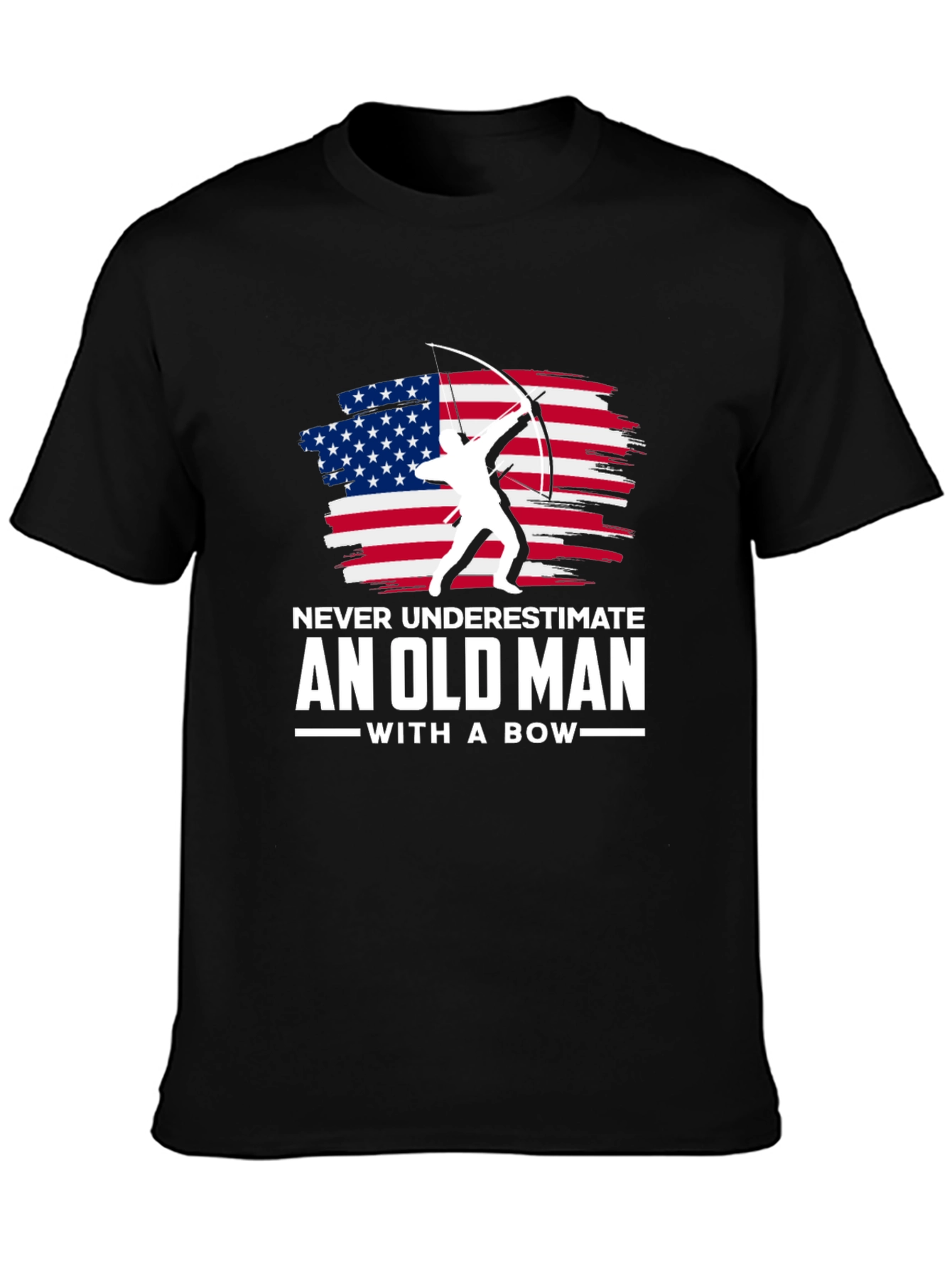 Old Man with a Bow Graphic T-Shirt