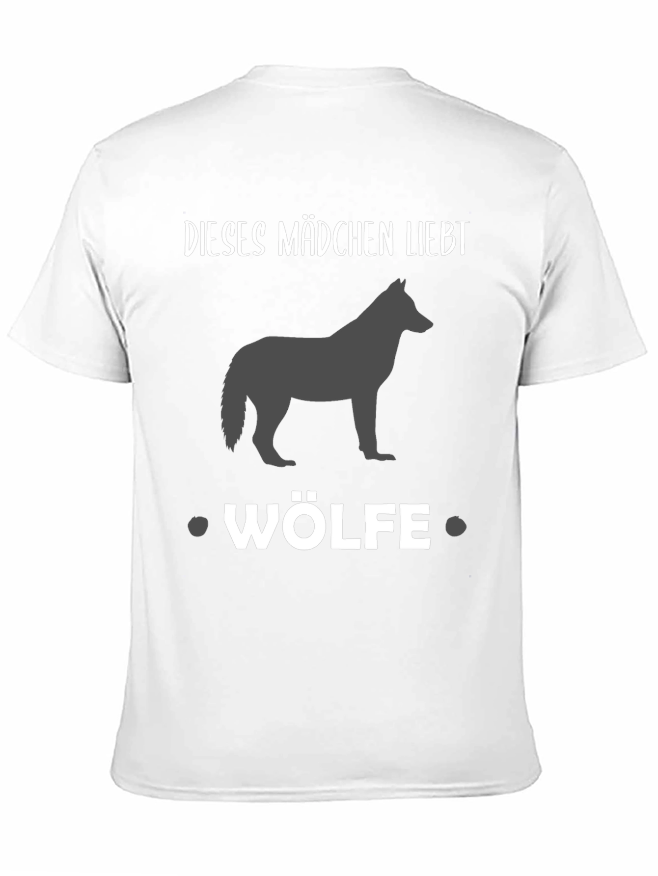 Girl Loves Wolves Black Graphic Tee