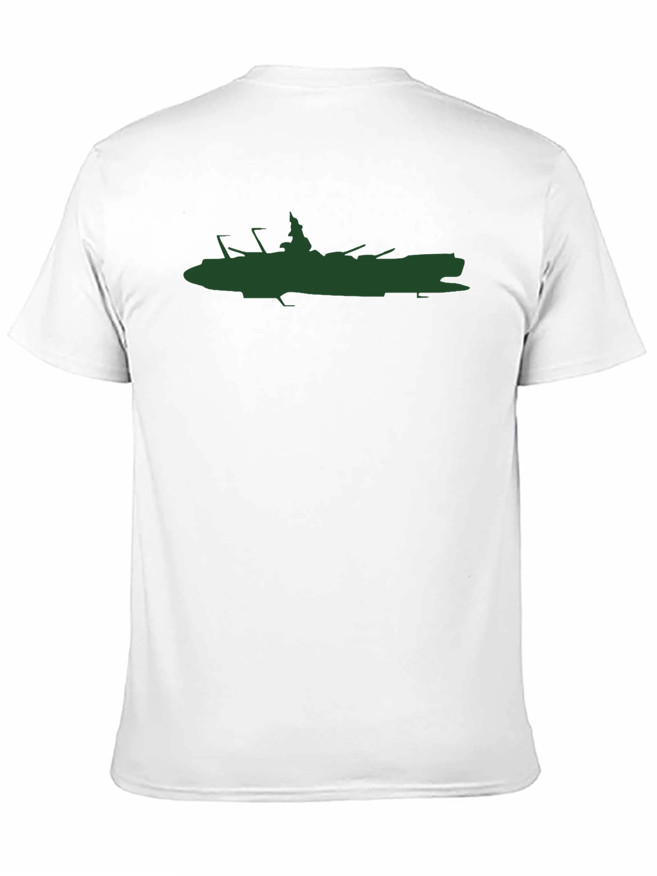 Cool Silhouette Ship Graphic Black T-Shirt