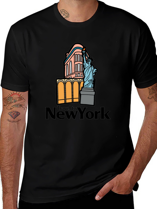 NYC Landmark Graphic T-Shirt