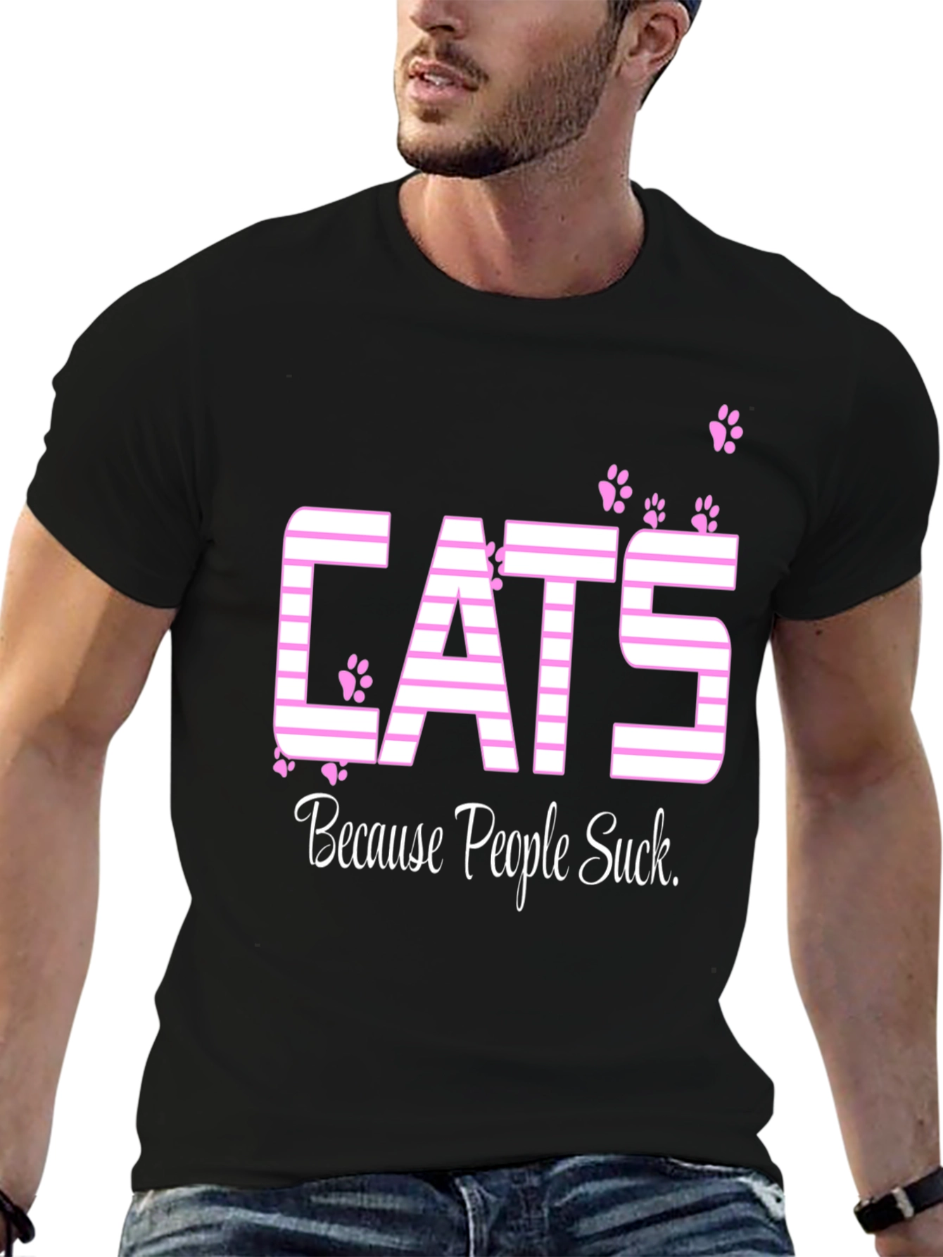 Cats Because People Suck T-Shirt