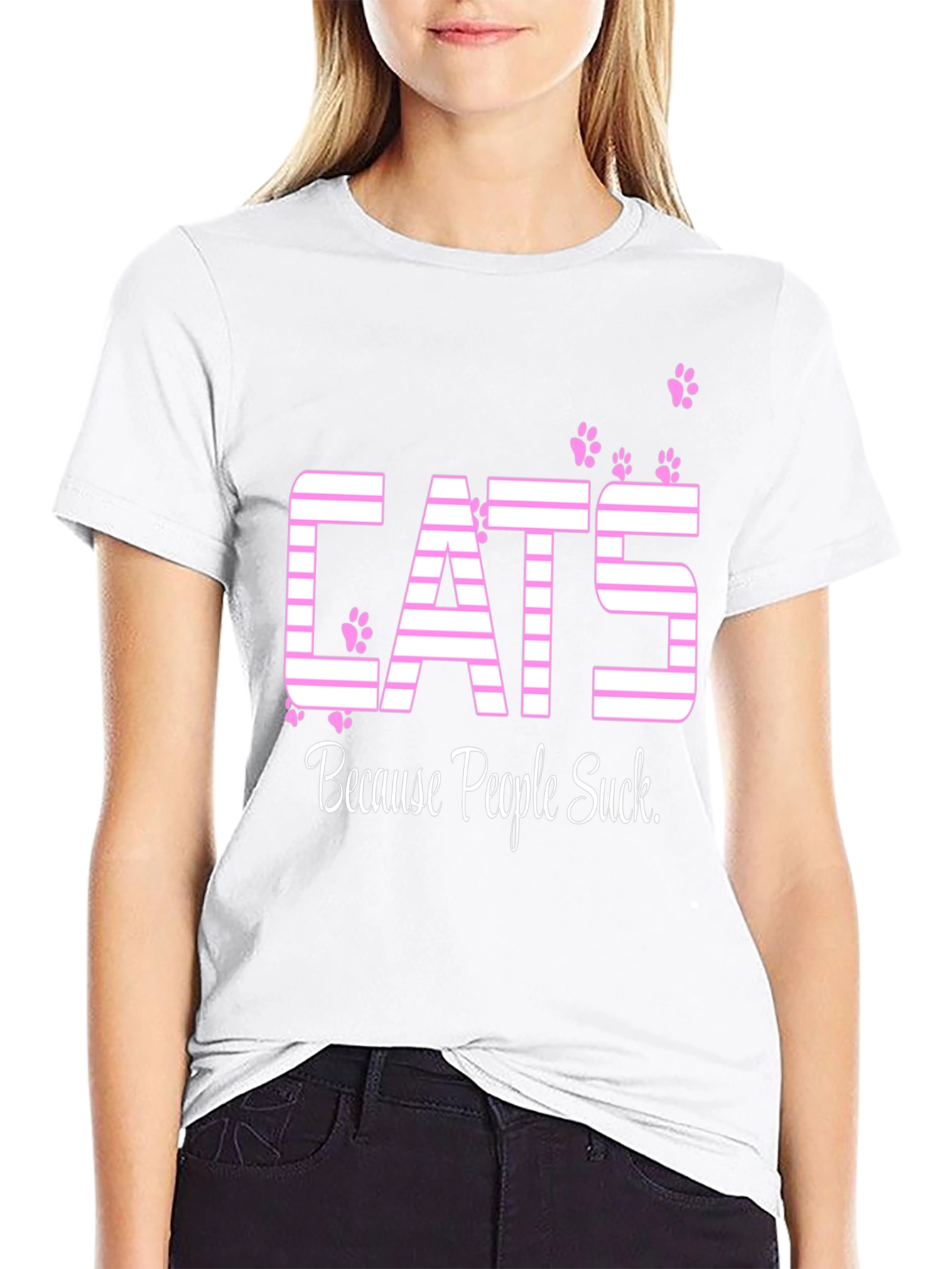 Cats Because People Suck T-Shirt