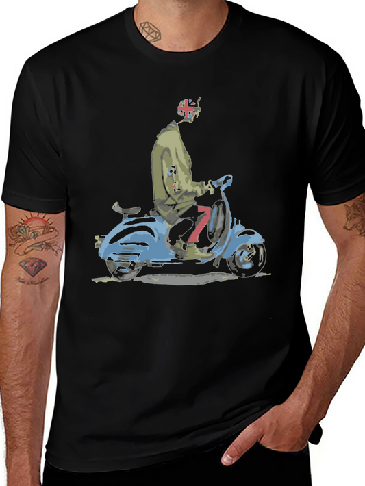 Retro Scooter T-Shirt - Vintage Style Graphic Tee