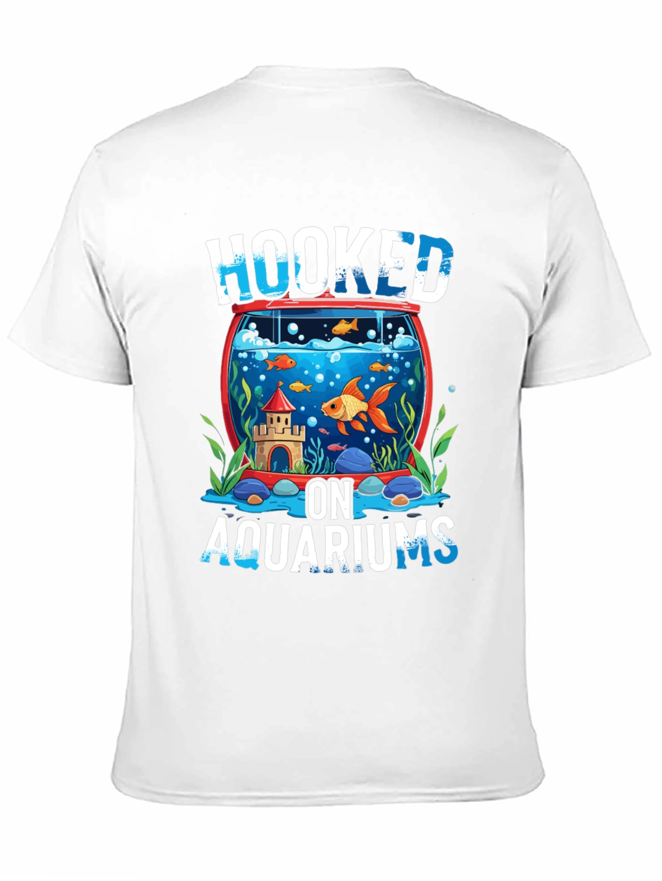 Hooked on Aquariums Black T-Shirt