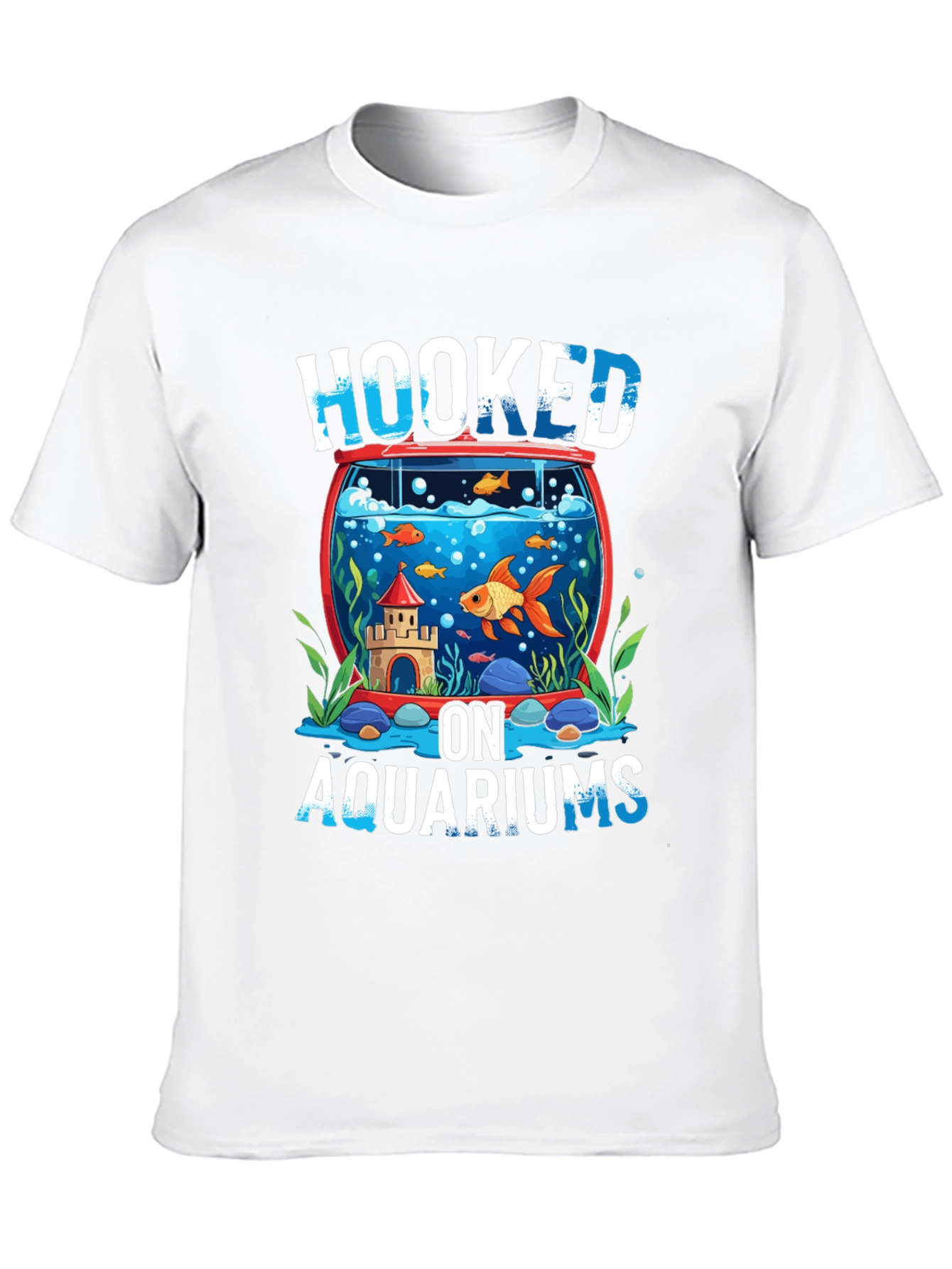 Hooked on Aquariums Black T-Shirt