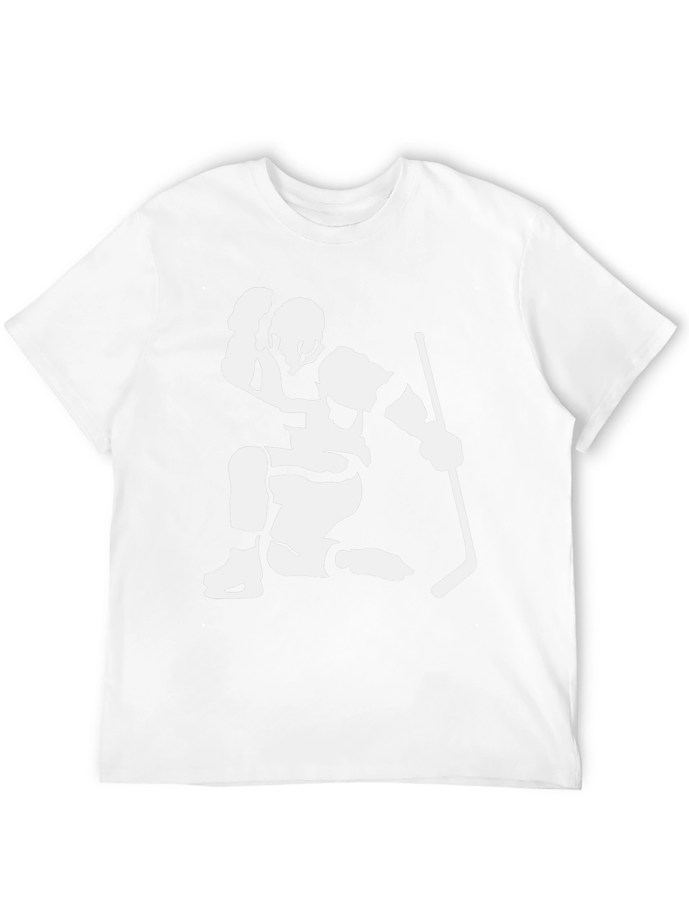 Hockey Player Celebration Black T-Shirt