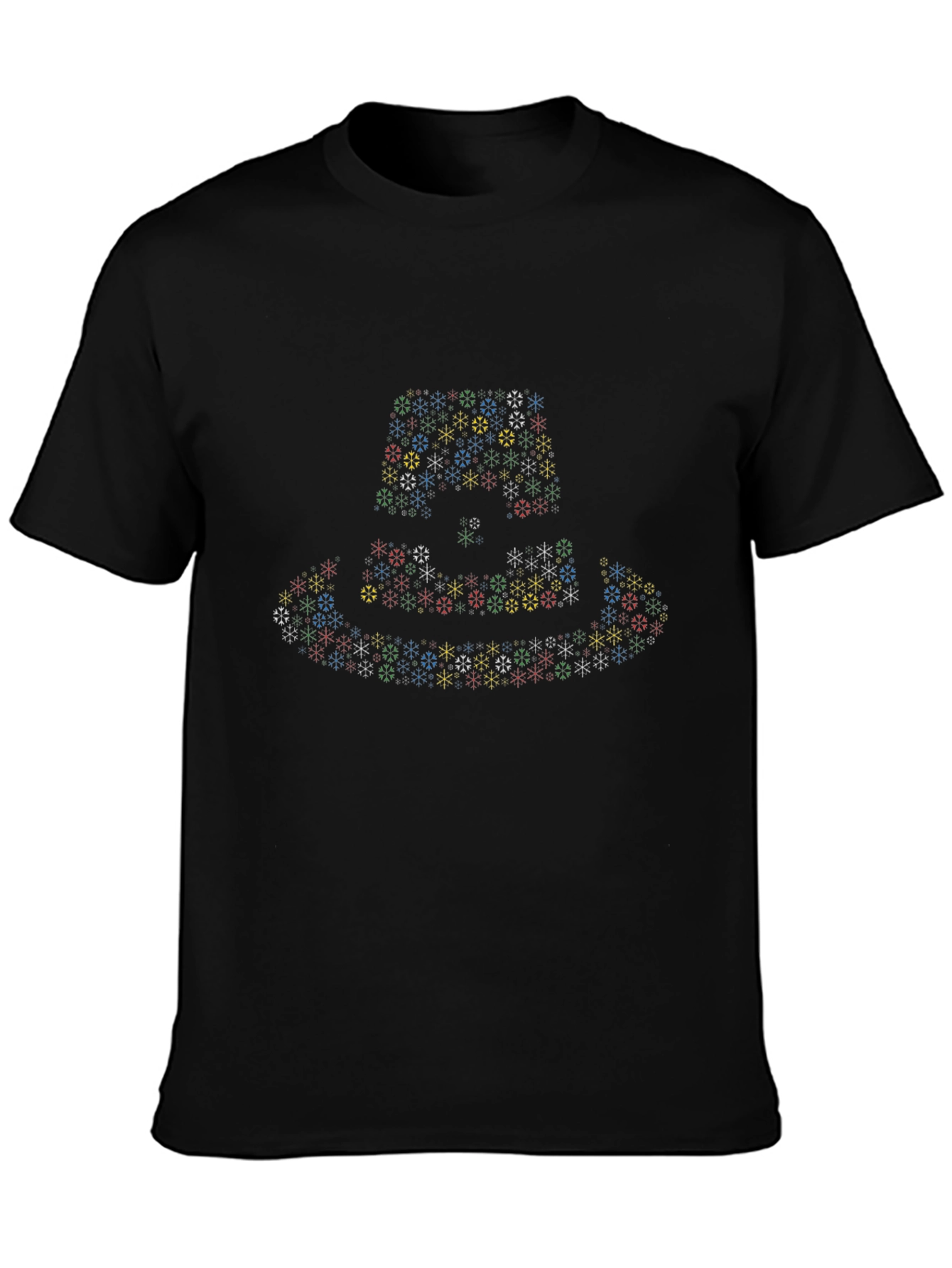Festive Snowflake Fedora T-Shirt