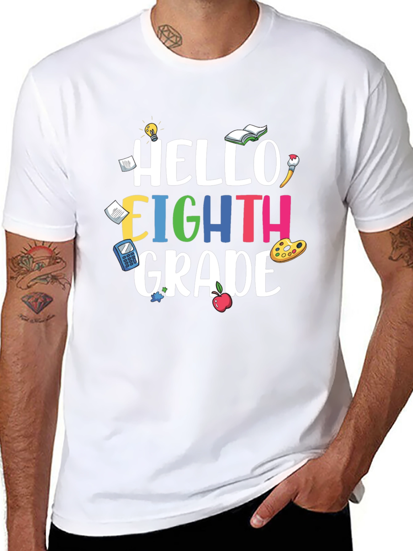 Hello Eighth Grade T-Shirt Back to School Tee