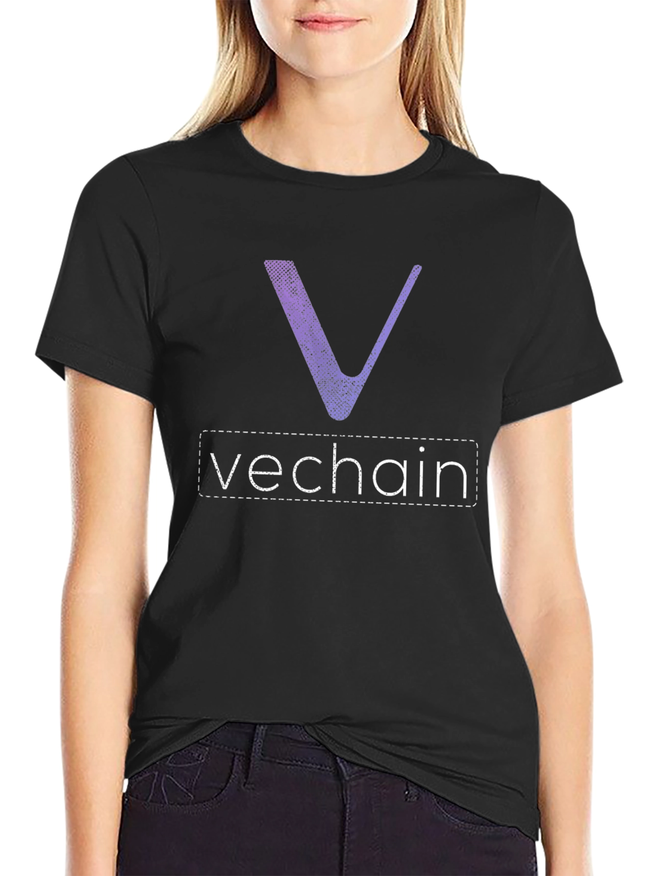 VeChain Crypto Black T-Shirt - Blockchain Technology