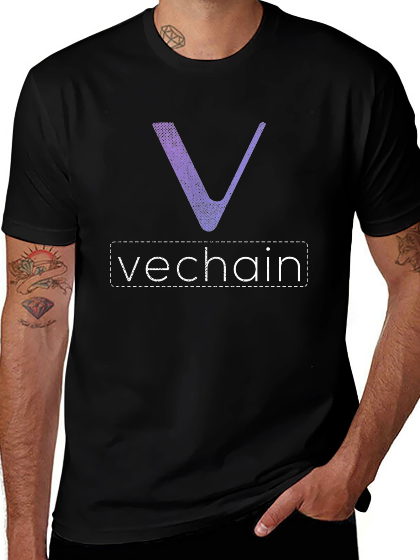 VeChain Crypto Black T-Shirt - Blockchain Technology