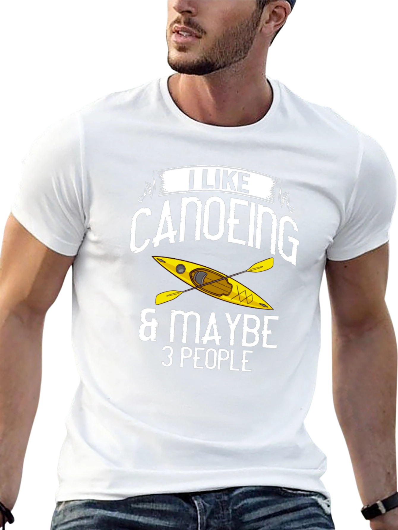 Canoeing T-Shirt: I Like Canoeing & Maybe 3 People