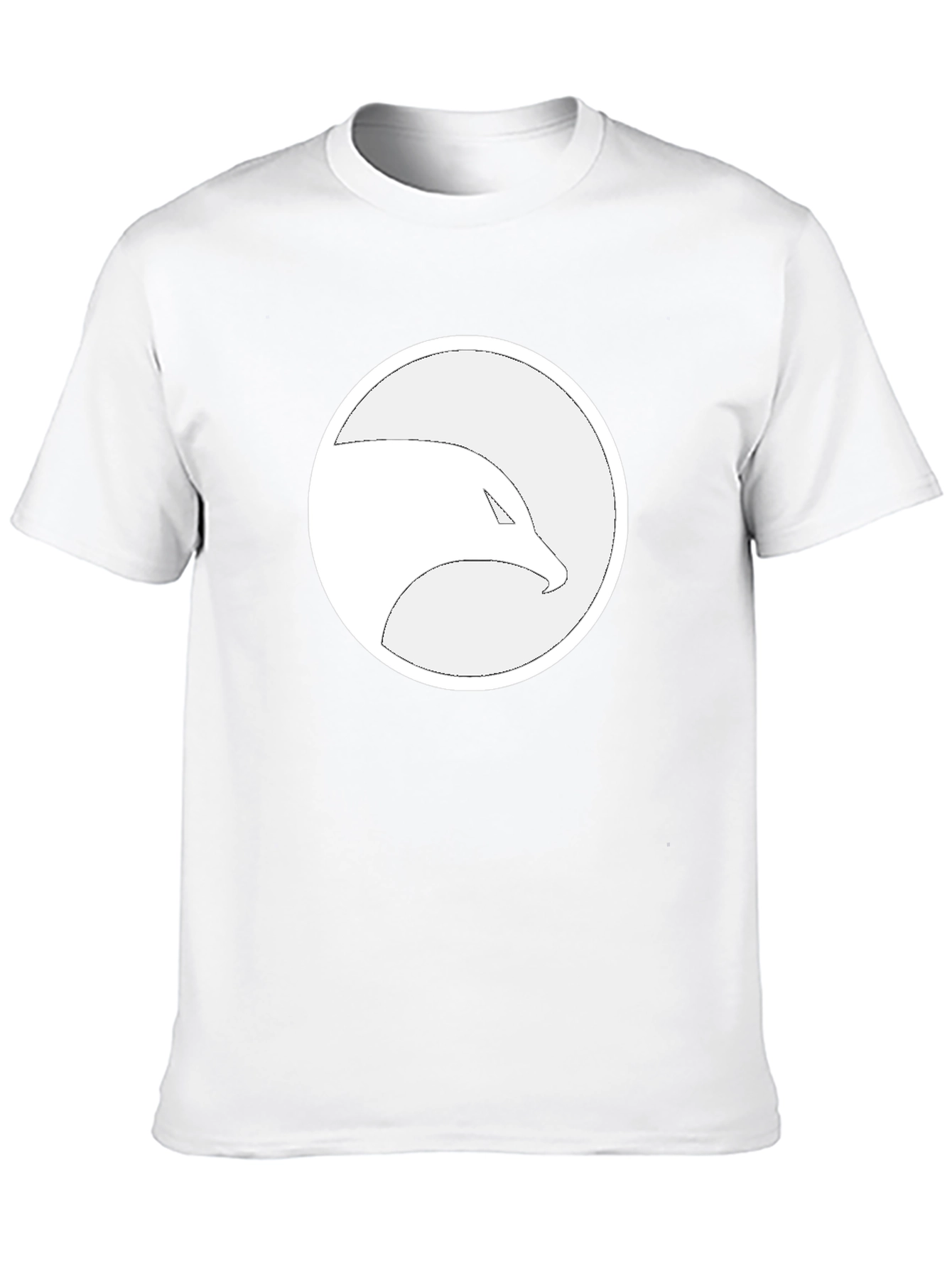 Eagle Logo Graphic Print Black T-Shirt