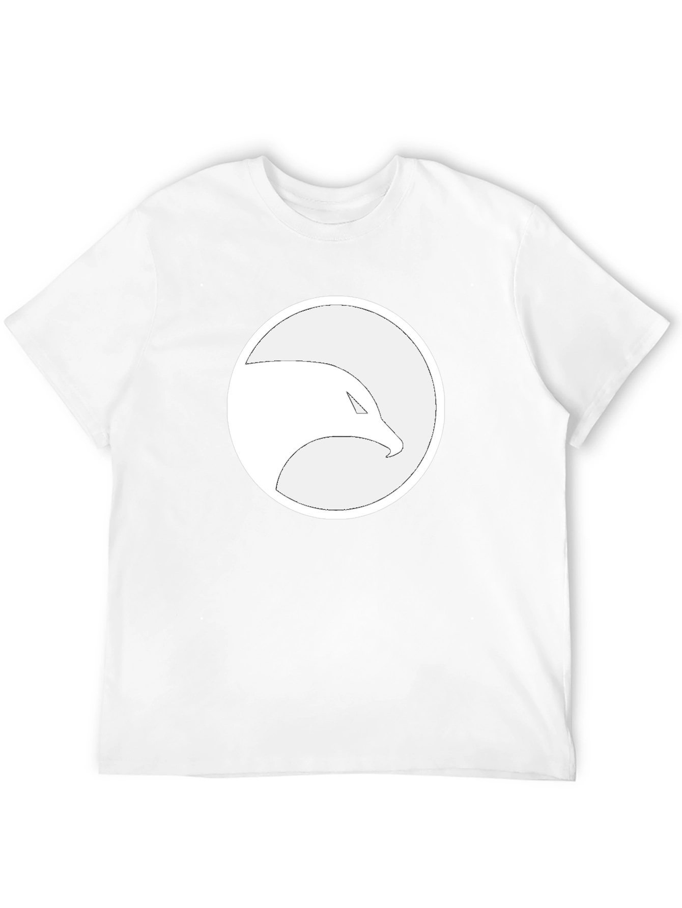 Eagle Logo Graphic Print Black T-Shirt