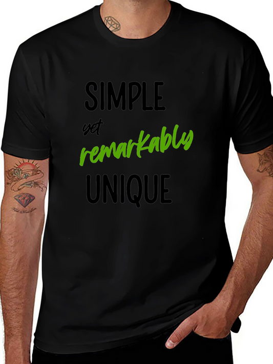 Simple Yet Remarkably Unique Black T-Shirt