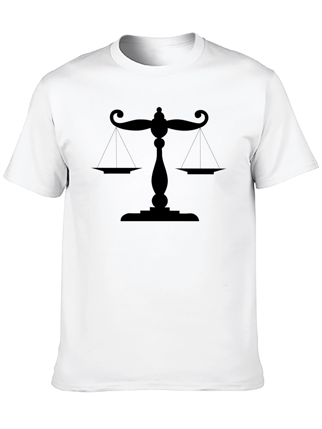 Scales of Justice Black T-Shirt