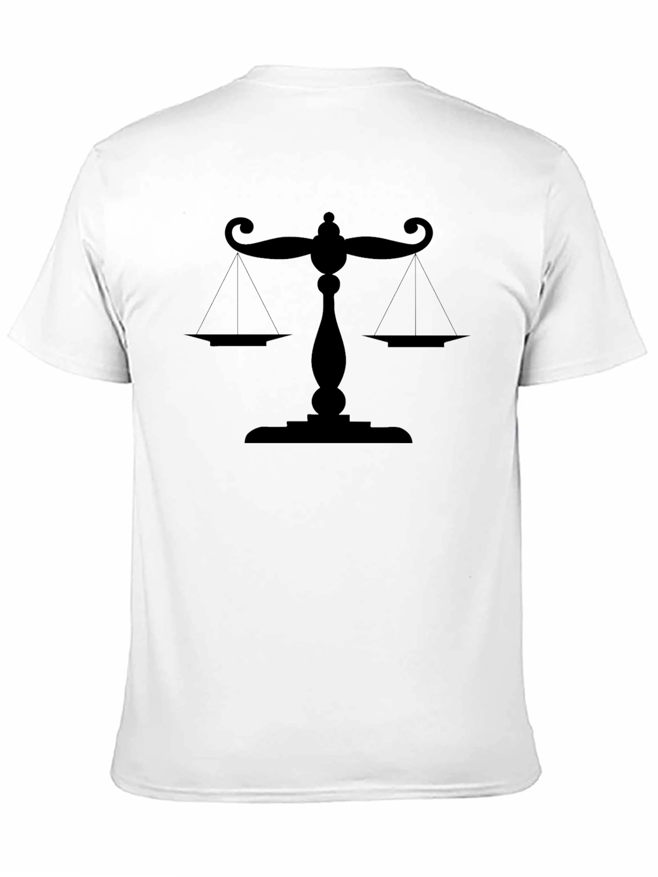 Scales of Justice Black T-Shirt