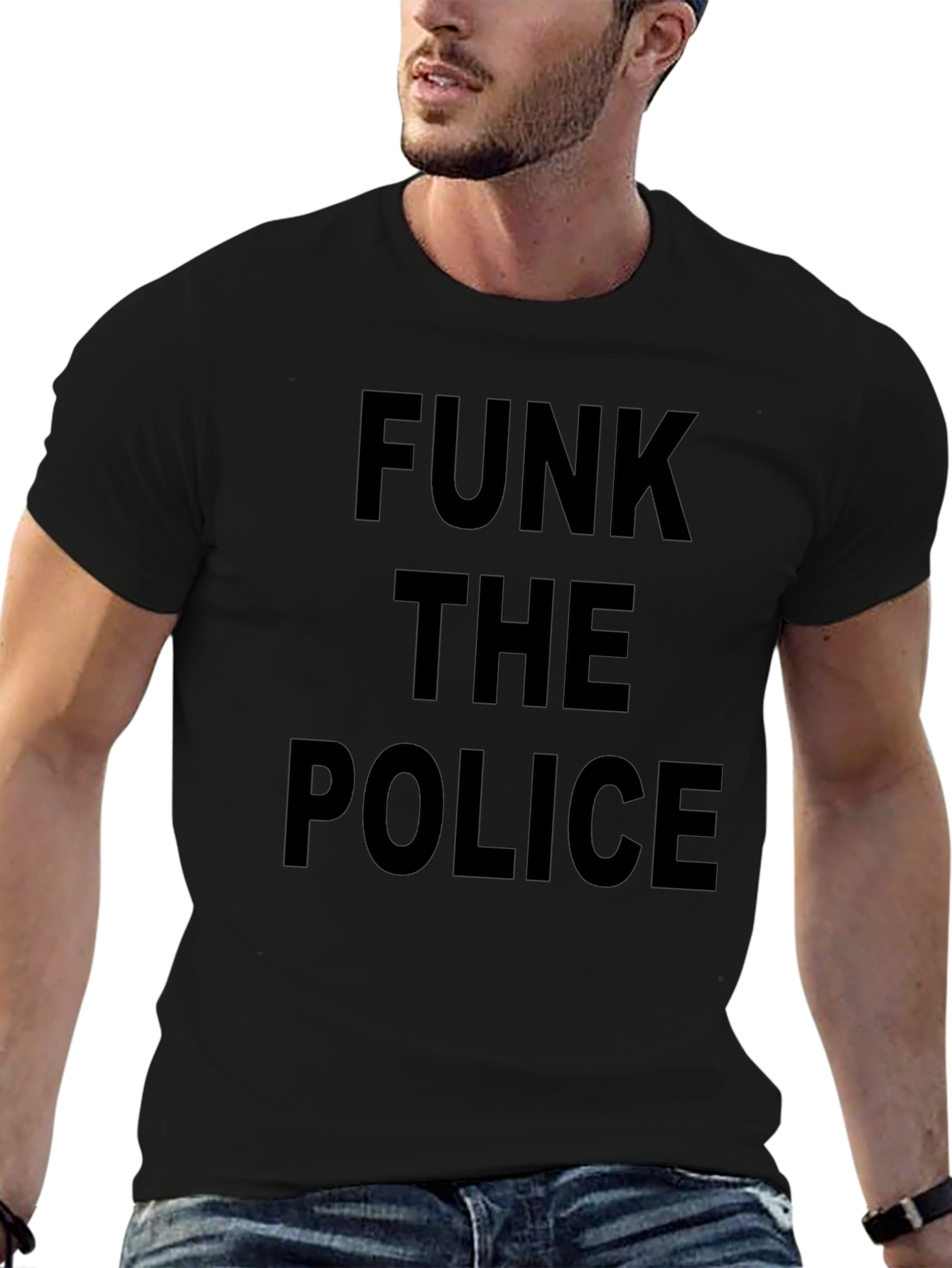 Funk the Police Graphic Tee - Bold Protest T-Shirt