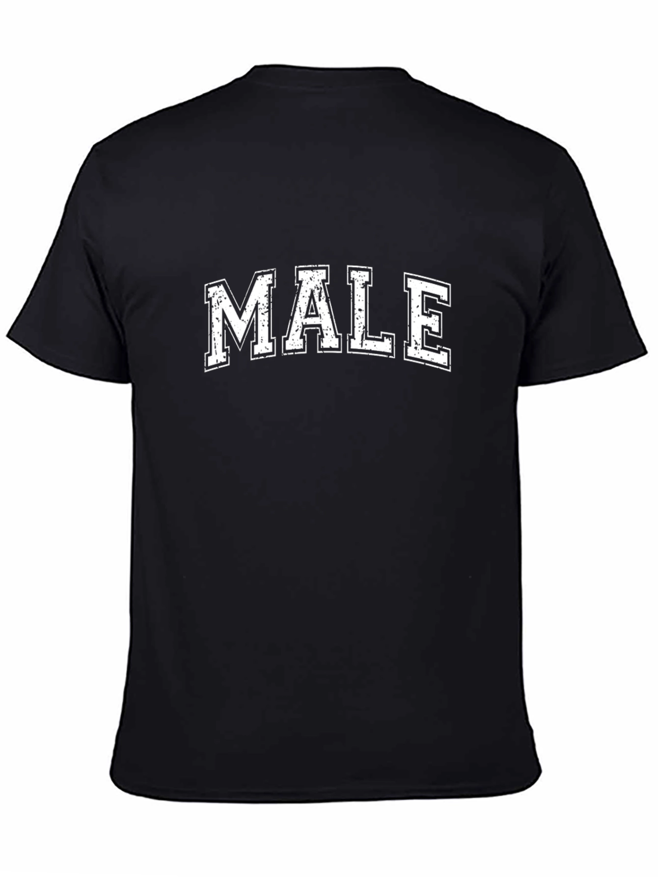 Bold MALE Graphic Print Black T-Shirt