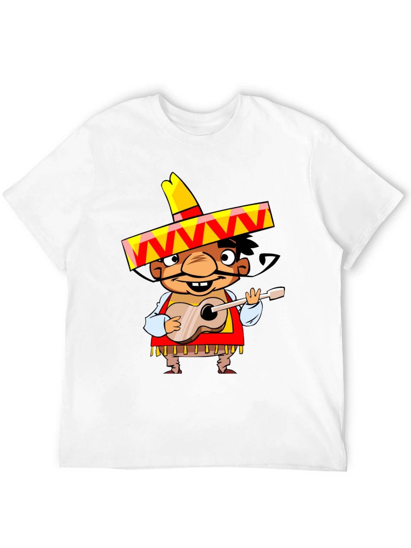 Mariachi Cartoon Graphic Tee - Black