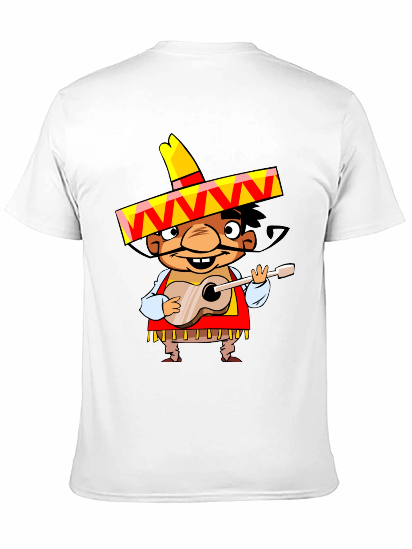 Mariachi Cartoon Graphic Tee - Black