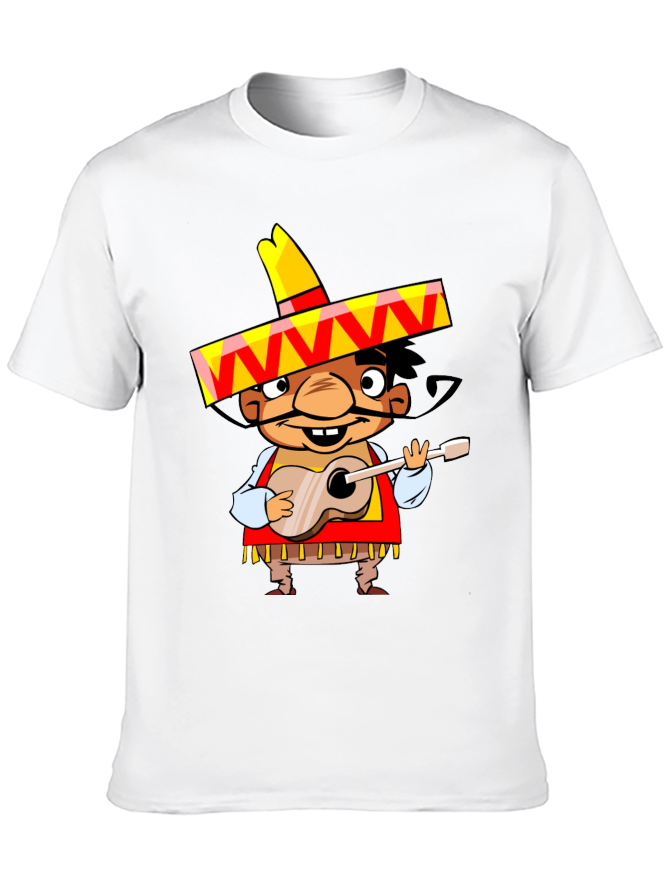 Mariachi Cartoon Graphic Tee - Black