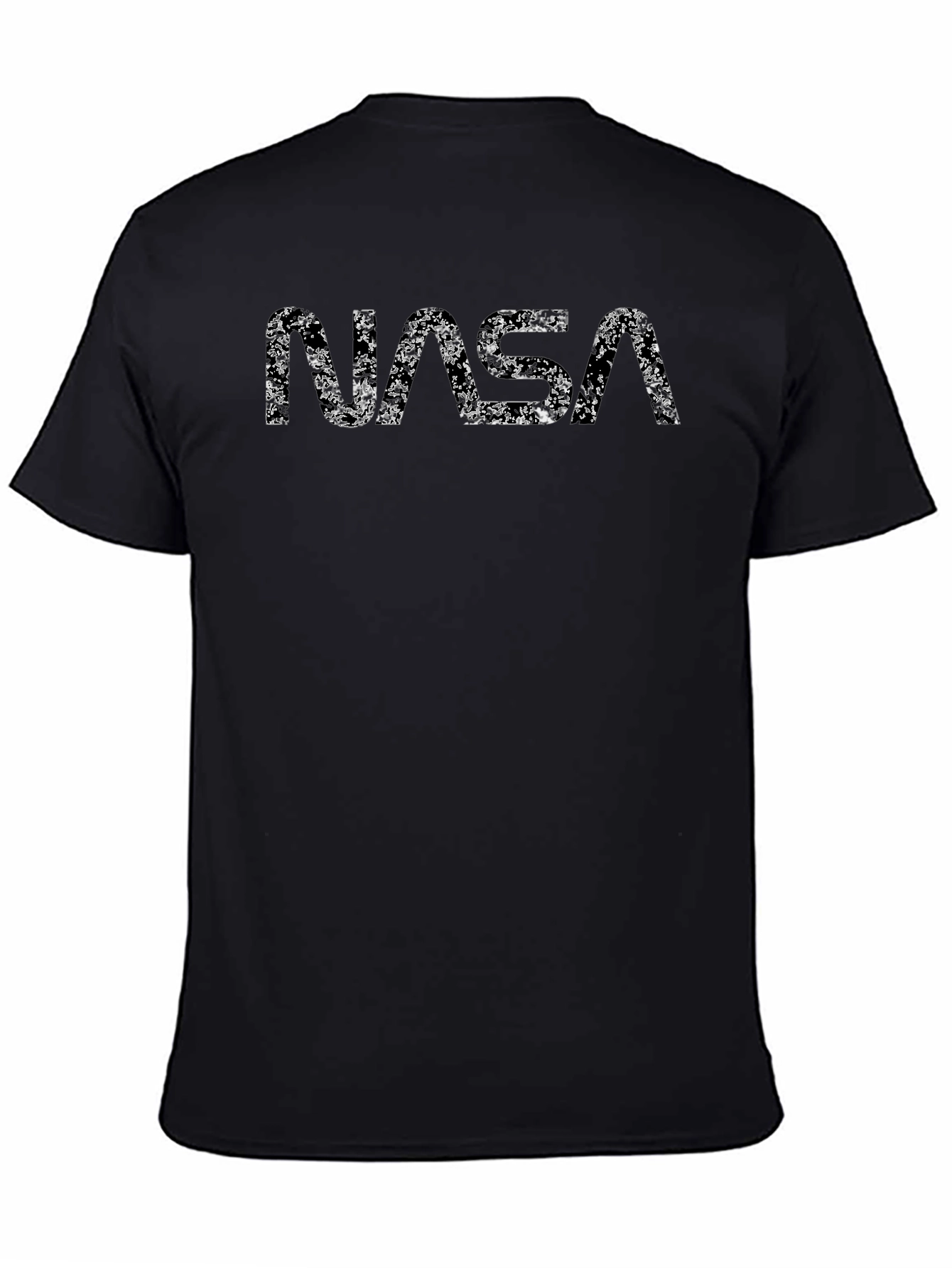NASA Distressed Logo Black T-Shirt