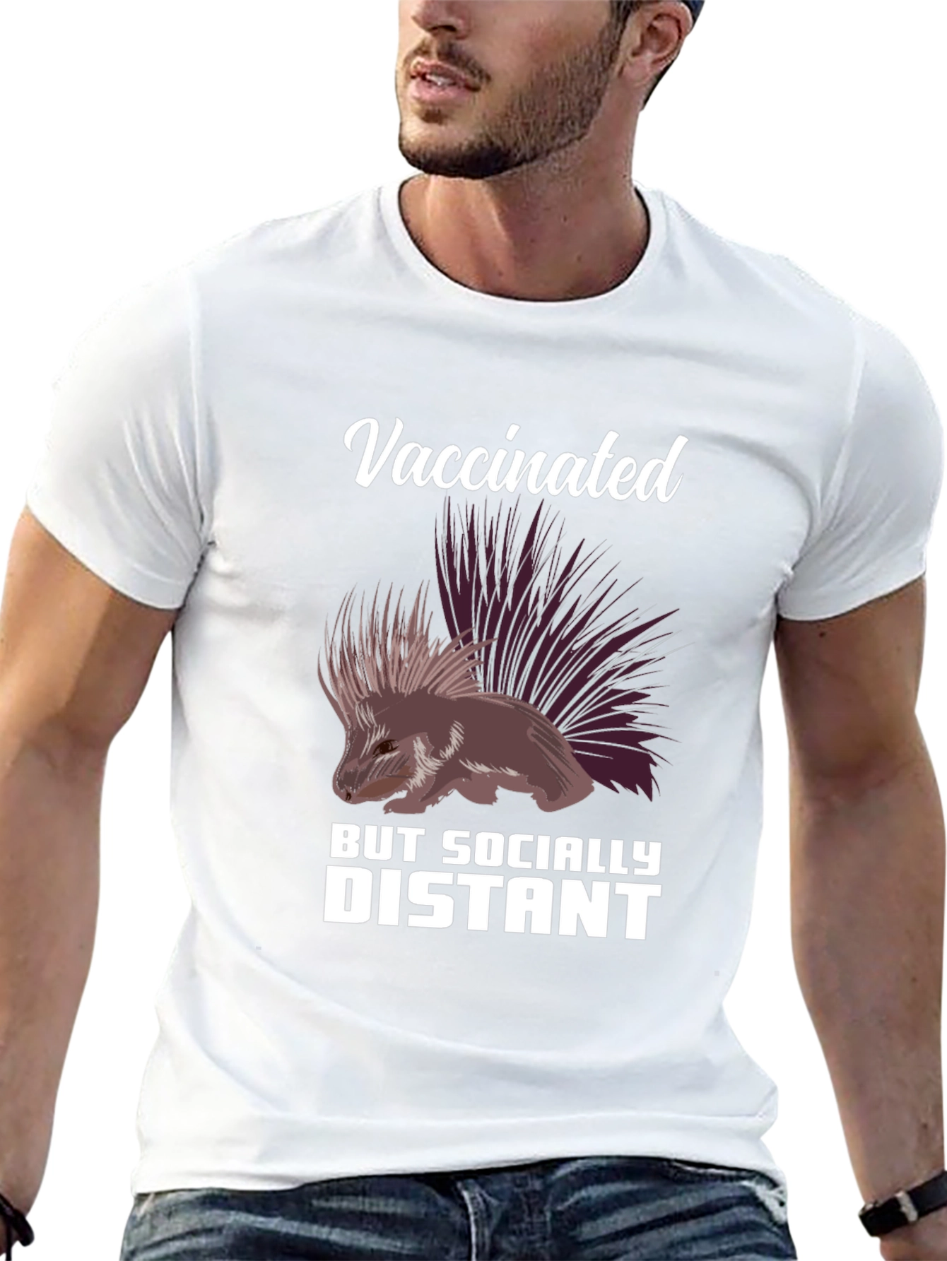 Vaccinated But Socially Distant Graphic Tee