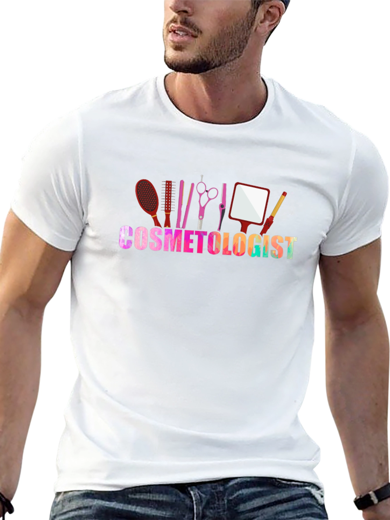 Cosmetologist Graphic T-Shirt - Salon & Beauty Design