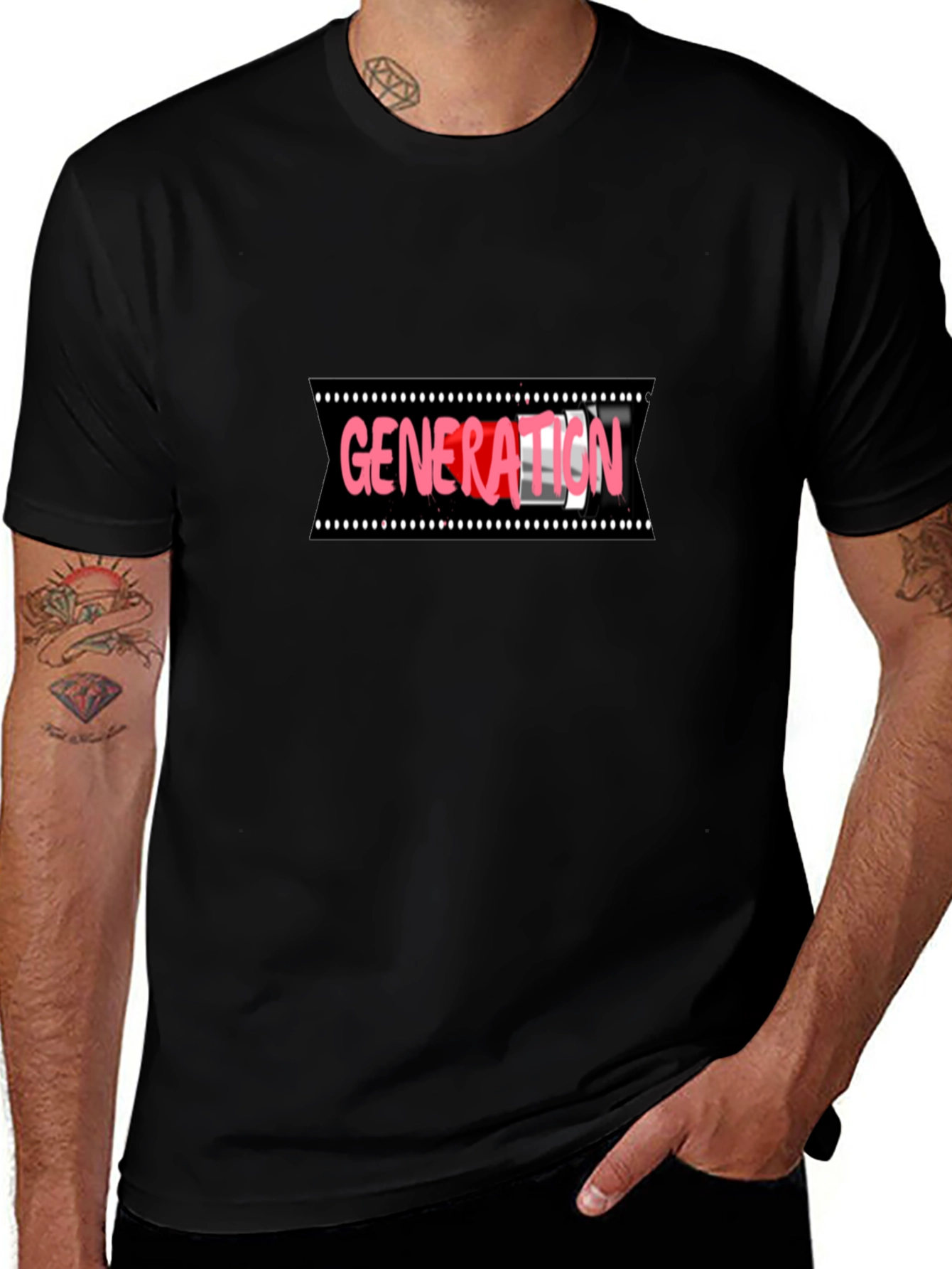 Generation T-Shirt - Black Crew Neck Tee