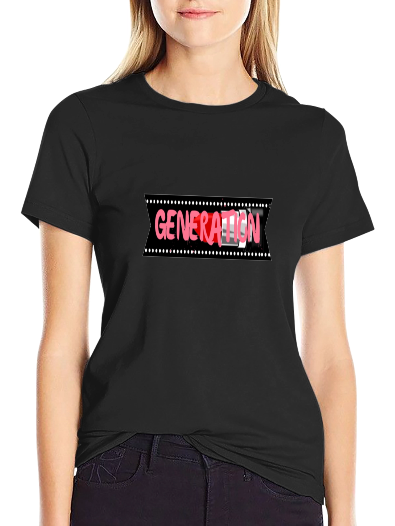 Generation T-Shirt - Black Crew Neck Tee