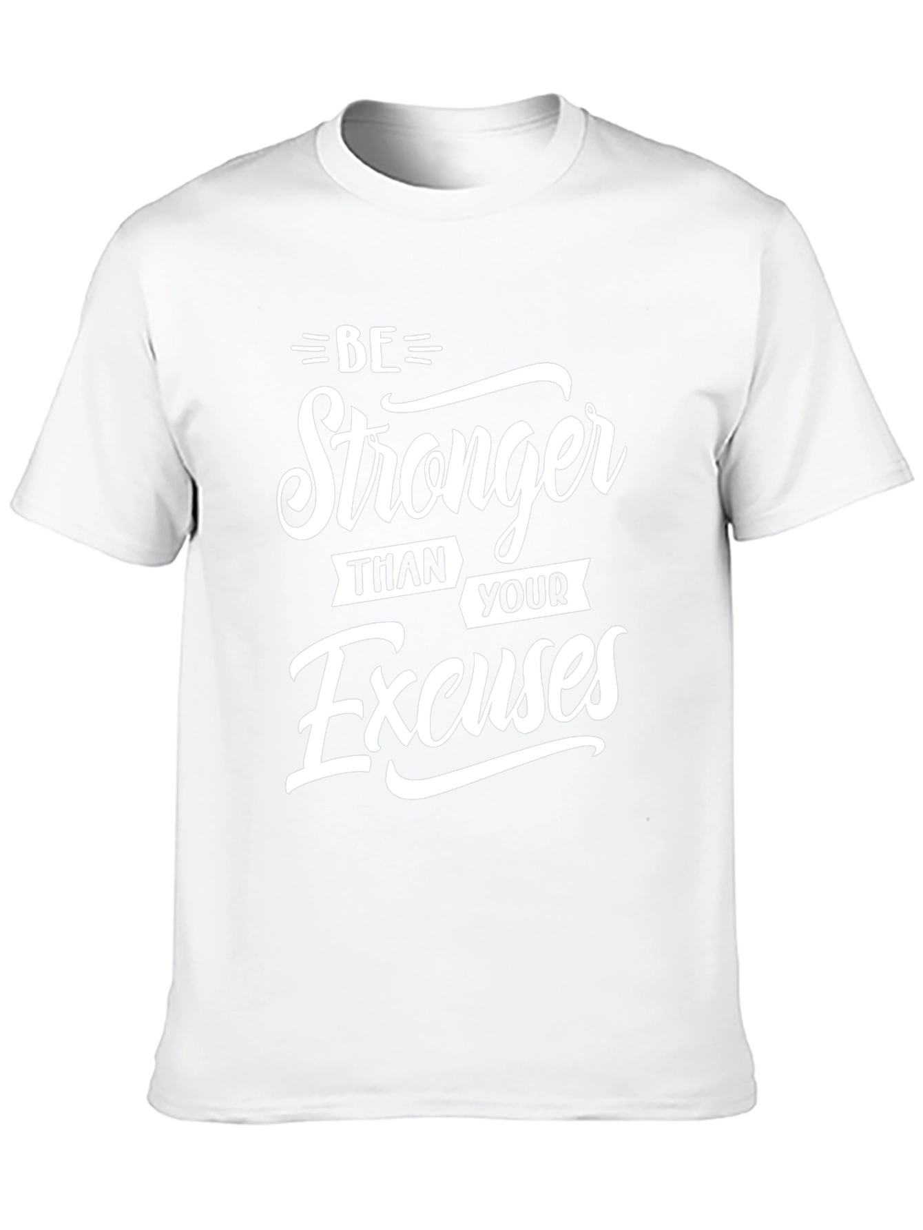 Be Stronger Than Excuses Black Graphic Tee