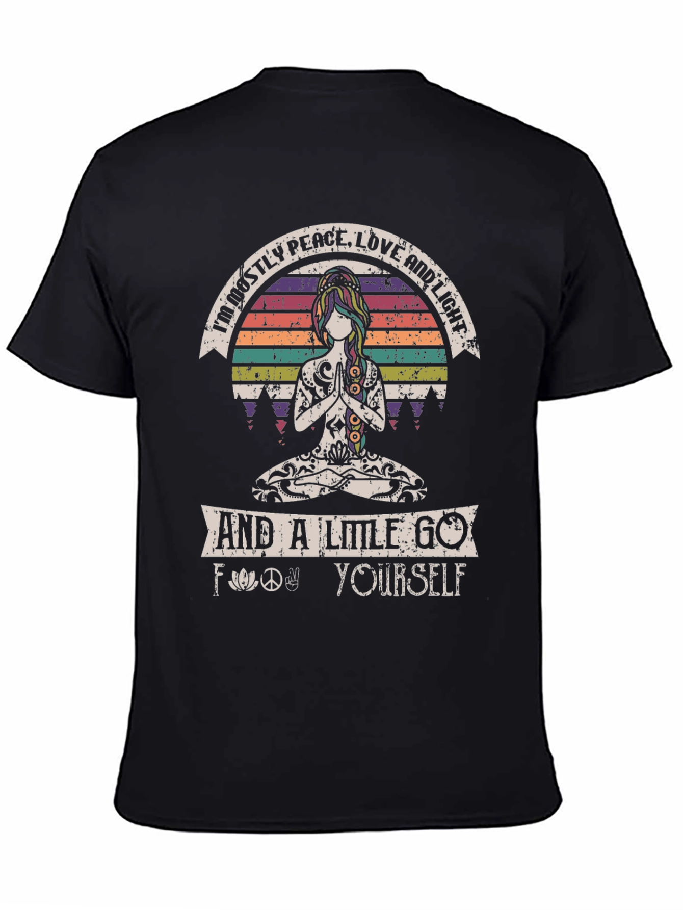 Peace Love and Light Graphic T-Shirt - Relaxed Fit