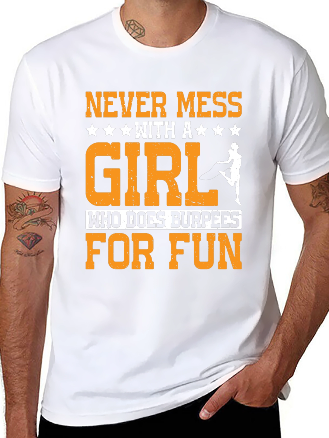Never Mess with Burpees Girl T-Shirt