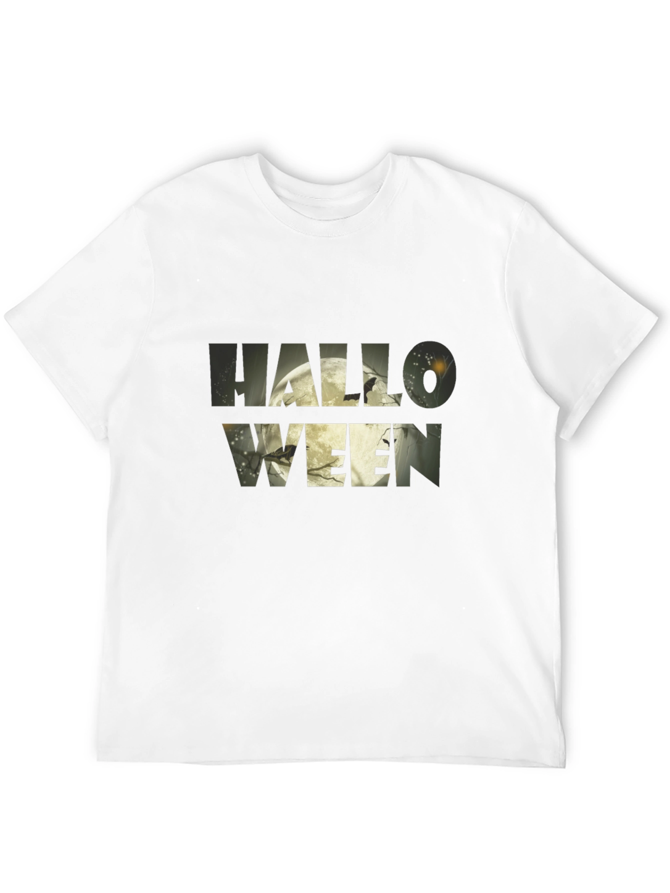 Halloween Graphic Print Black T-Shirt