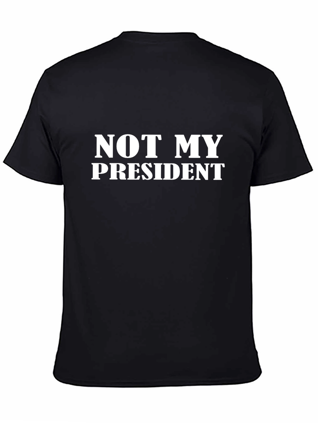Not My President Graphic Tee - Black