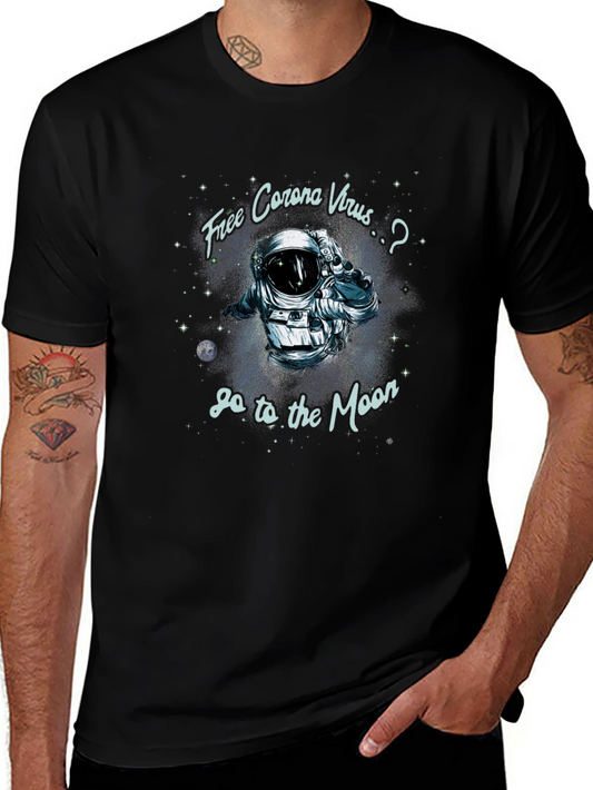 Free Corona Virus to the Moon T-Shirt