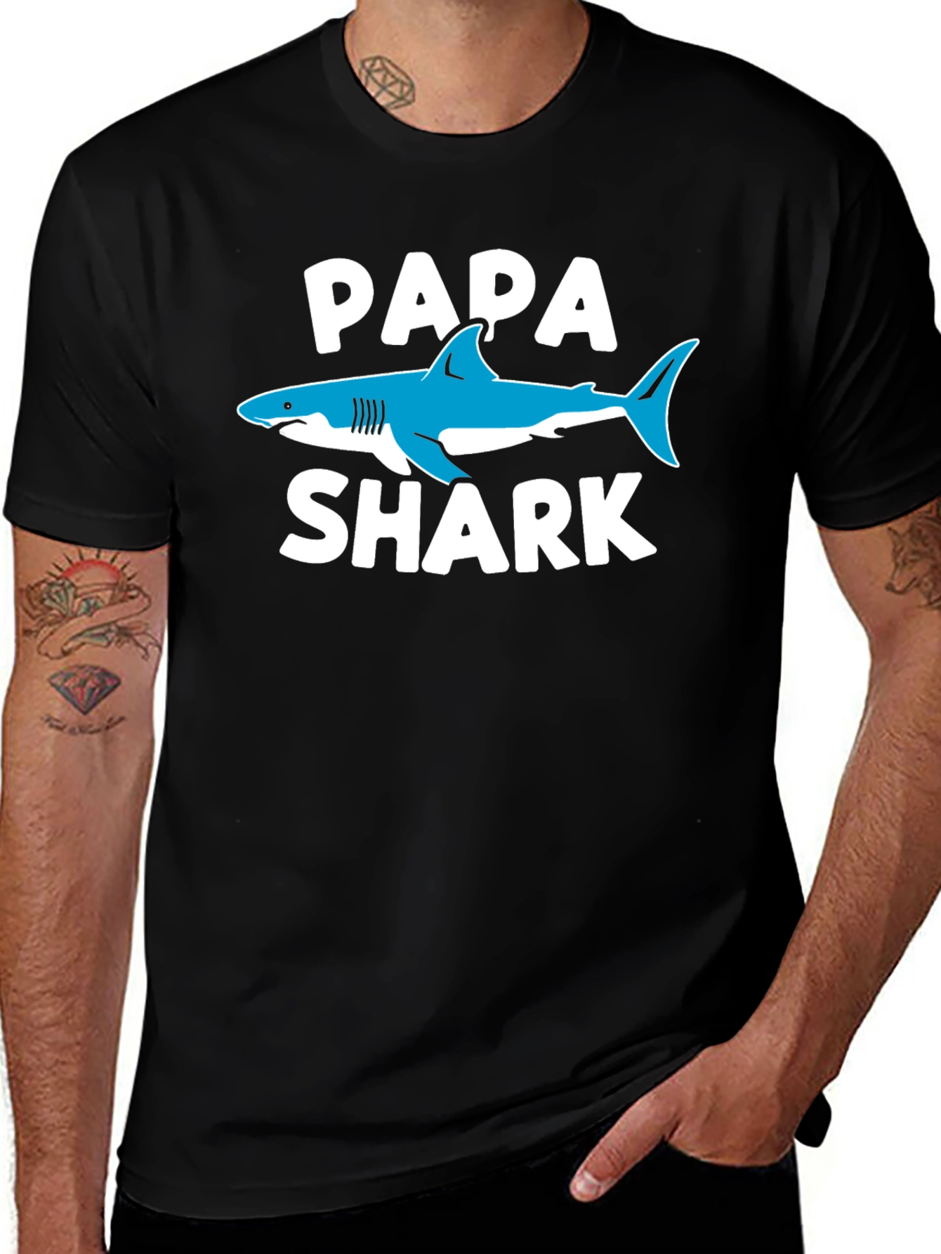 Papa Shark Graphic T-Shirt