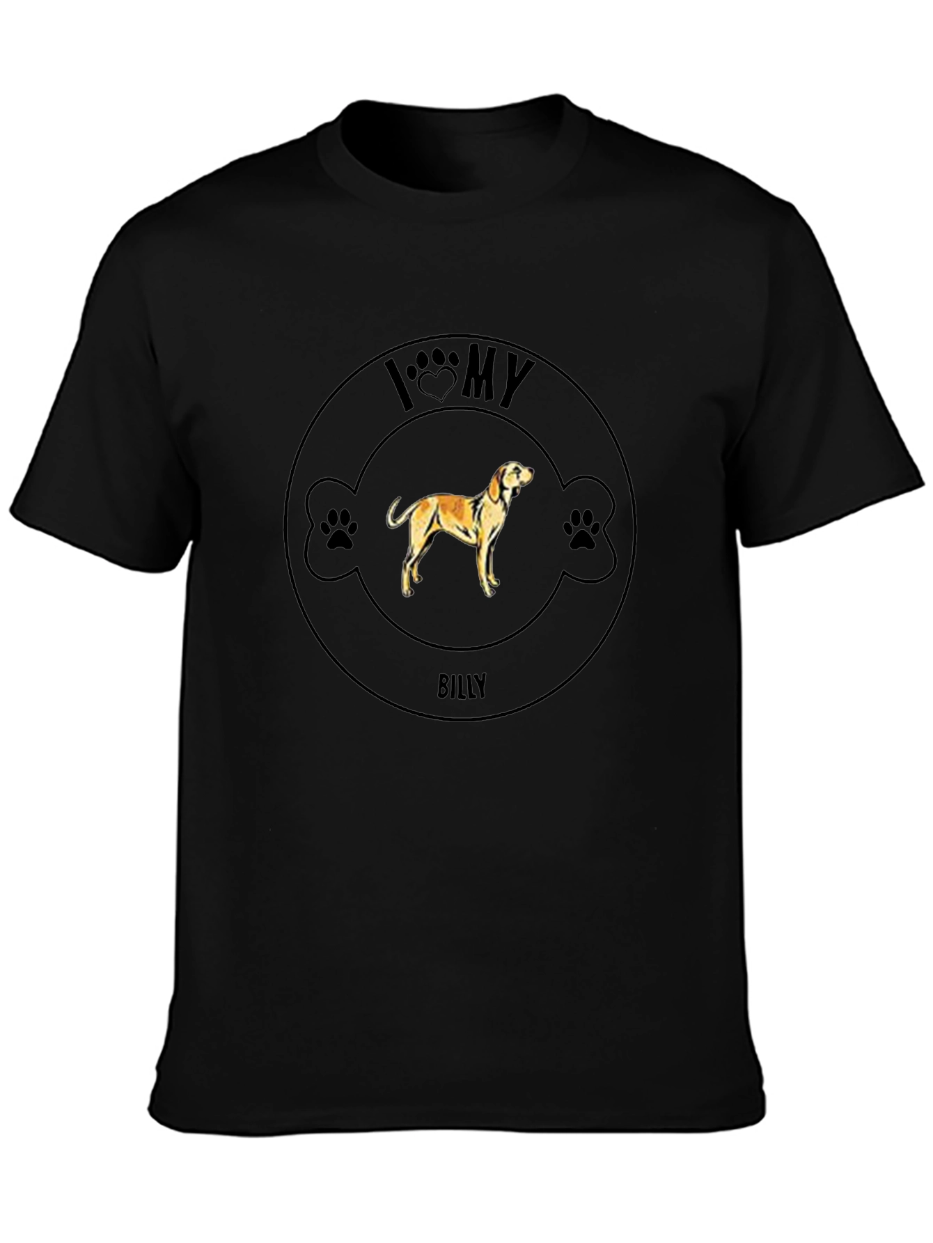 I Love My Dog T-Shirt - Billy Design