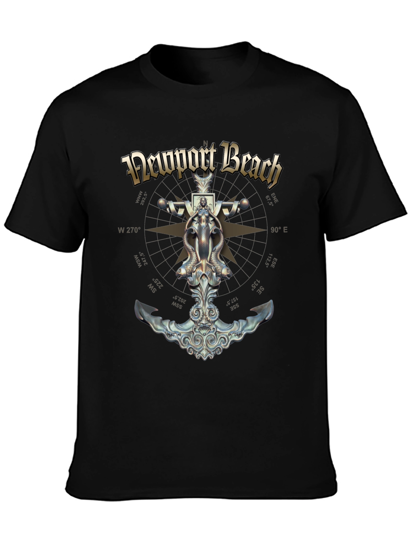 Newport Beach Nautical Anchor T-Shirt